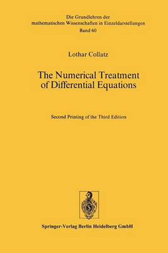 Cover image for The Numerical Treatment of Differential Equations