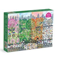 Cover image for Michael Storrings Dog Park in Four Seasons 1000 Piece Puzzle