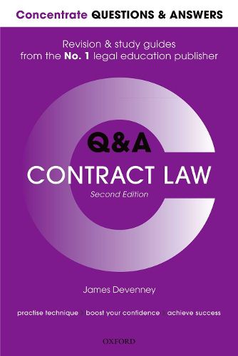 Cover image for Concentrate Questions and Answers Contract Law: Law Q&A Revision and Study Guide