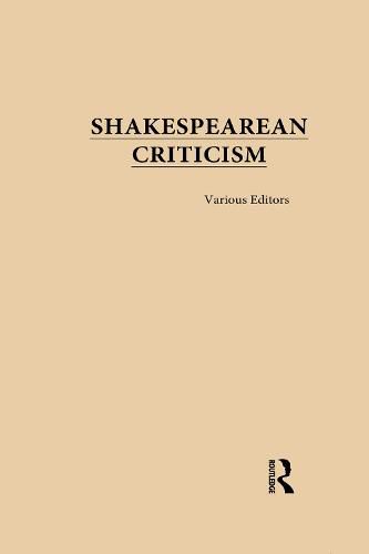 Cover image for Shakespearean Criticism