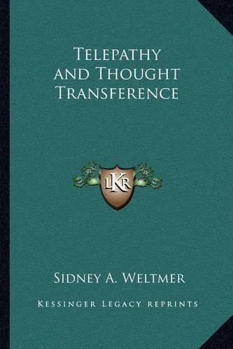 Cover image for Telepathy and Thought Transference