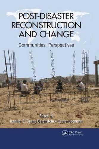 Cover image for Post-Disaster Reconstruction and Change: Communities' Perspectives