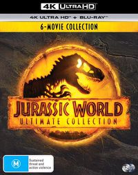 Cover image for Jurassic Park 1 - 3 / Jurassic World / Jurassic World - Fallen Kingdom / Jurassic World - Dominion | Blu-ray + UHD : 6 Movie Franchise Pack
