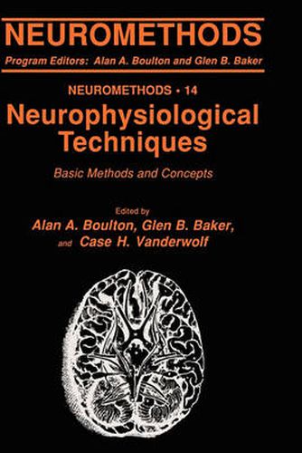 Cover image for Neurophysiological Techniques: Basic Methods and Concepts