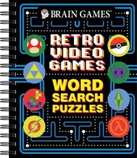 Cover image for Brain Games - Retro Video Games Word Search Puzzles