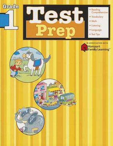 Cover image for Test Prep: Grade 1 (Flash Kids Harcourt Family Learning)