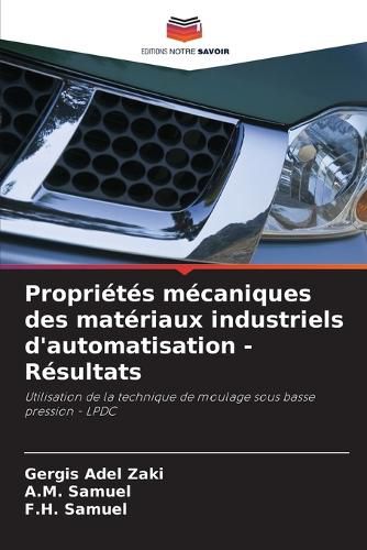 Cover image for Proprietes mecaniques des materiaux industriels d'automatisation - Resultats