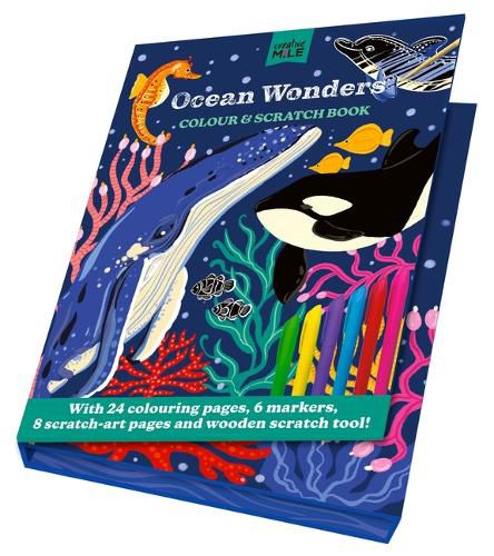 Cover image for Ocean Wonders Colour and Scratch Book