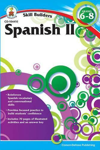 Cover image for Spanish II, Grades 6 - 8 (Skill Builders), Grades 6 - 8