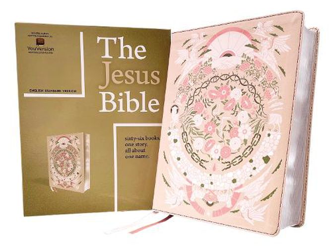 Cover image for The Jesus Bible Artist Edition, ESV, Leathersoft, Peach Floral