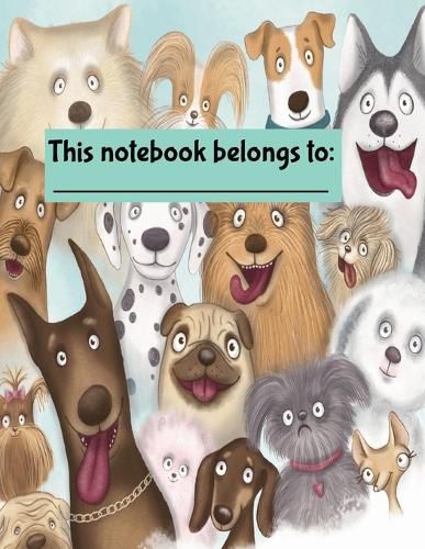 Cover image for Crazy Dogs Wide-Ruled Composition Notebook