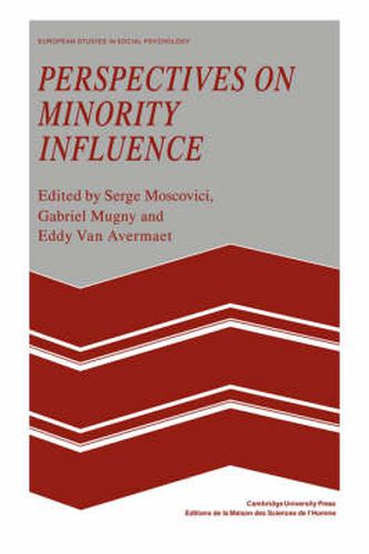 Cover image for Perspectives on Minority Influence