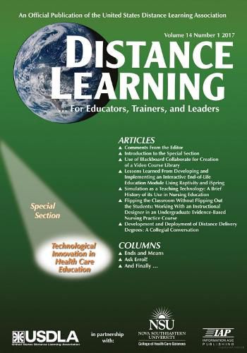 Cover image for Distance Learning - Volume 14