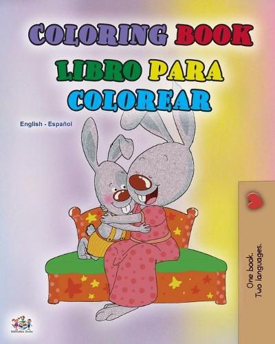 Cover image for Coloring book #1 (English Spanish Bilingual edition): Language learning coloring book