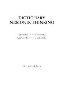 Cover image for Dictionary Nemonik Thinking