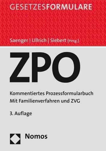 Cover image for Zivilprozessordnung: Kommentiertes Prozessformularbuch