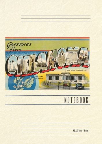 Cover image for Vintage Lined Notebook Greetings from Oklahoma