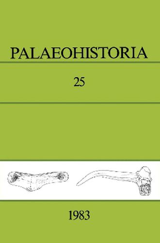 Cover image for Palaeohistoria 25 (1983): Institute of Archaeology, Groningen, the Netherlands