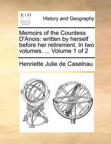 Cover image for Memoirs of the Countess D'Anois