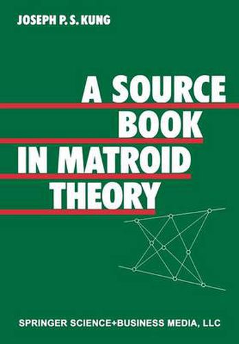 Cover image for A Source Book in Matroid Theory