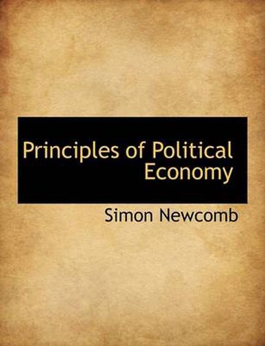 Cover image for Principles of Political Economy