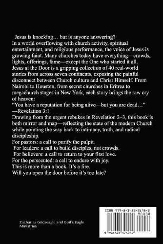 Cover image for JESUS AT THE DOOR - 40 Heartbreaking Stories and Heaven's Final Warning to TODAY'S Churches