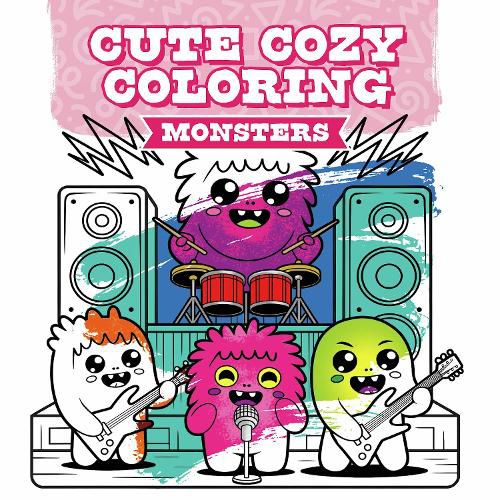 Cover image for Cute Cozy Coloring: Monsters