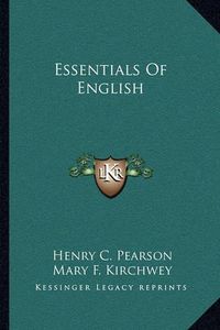 Cover image for Essentials of English