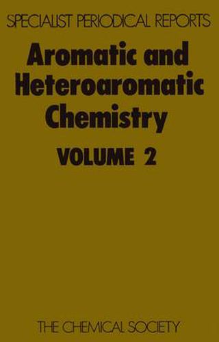 Cover image for Aromatic and Heteroaromatic Chemistry: Volume 2