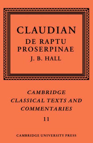 Cover image for Claudian: De Raptu Proserpinae