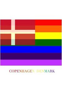 Cover image for COPENHAGEN DENMARK Gay pride flag blank journal