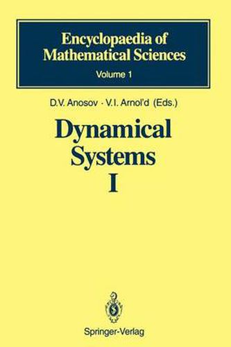 Dynamical Systems I: Ordinary Differential Equations and Smooth Dynamical Systems