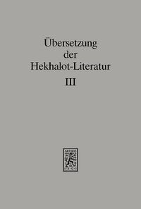 Cover image for UEbersetzung der Hekhalot-Literatur: Band 3:  335-597