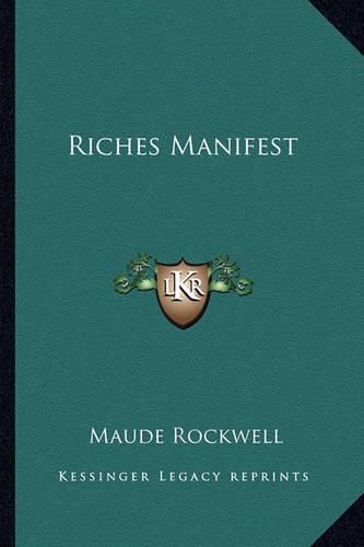 Cover image for Riches Manifest