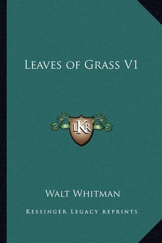 Cover image for Leaves of Grass V1