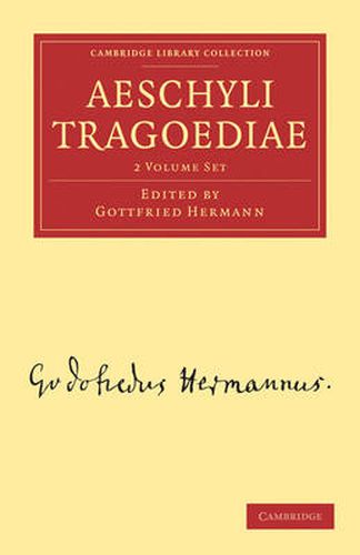 Cover image for Aeschyli Tragoediae 2 Volume Paperback Set