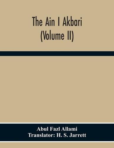 Cover image for The Ain I Akbari (Volume Ii)