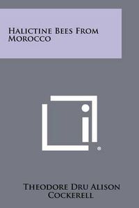 Cover image for Halictine Bees from Morocco