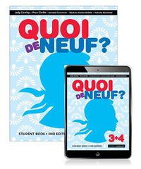 Cover image for Quoi de Neuf ? 3+4 Student Book with eBook