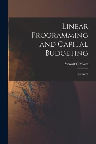 Cover image for Linear Programming and Capital Budgeting