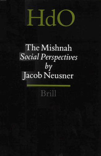 Cover image for The Mishnah: Social Perspectives