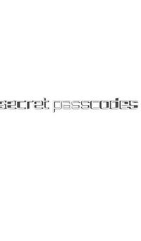 Cover image for secret passcodes blank notebook