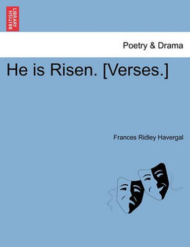 Cover image for He Is Risen. [verses.]
