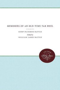 Cover image for Memories of an Old-Time Tar Heel