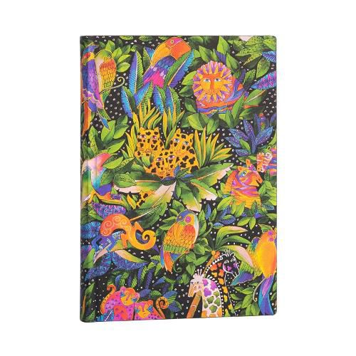 Cover image for Jungle Song Midi Lined Softcover Flexi Journal