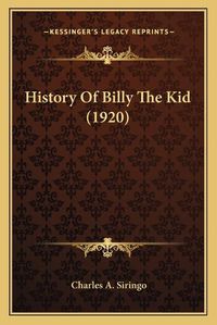 Cover image for History of Billy the Kid (1920)