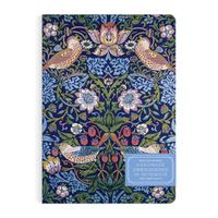 Cover image for William Morris Strawberry Thief Handmade Embroidered B5 Journal