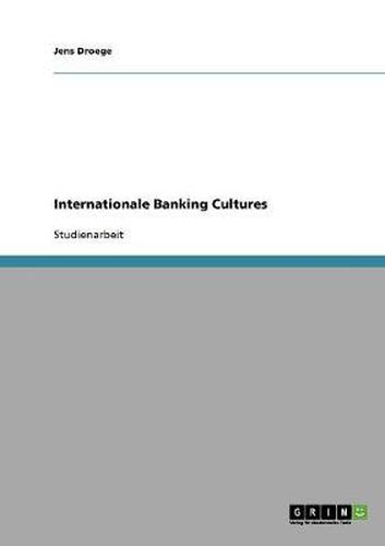 Cover image for Internationale Banking Cultures