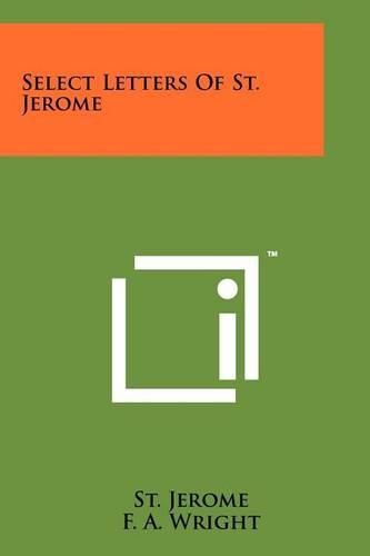 Cover image for Select Letters of St. Jerome