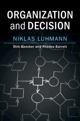 Cover image for Organization and Decision
